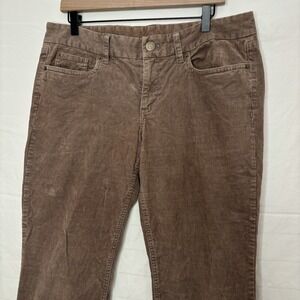 J. Crew Brown Corduroy Favorite Fit Pants 32R Cottage Preppy Cotton Western